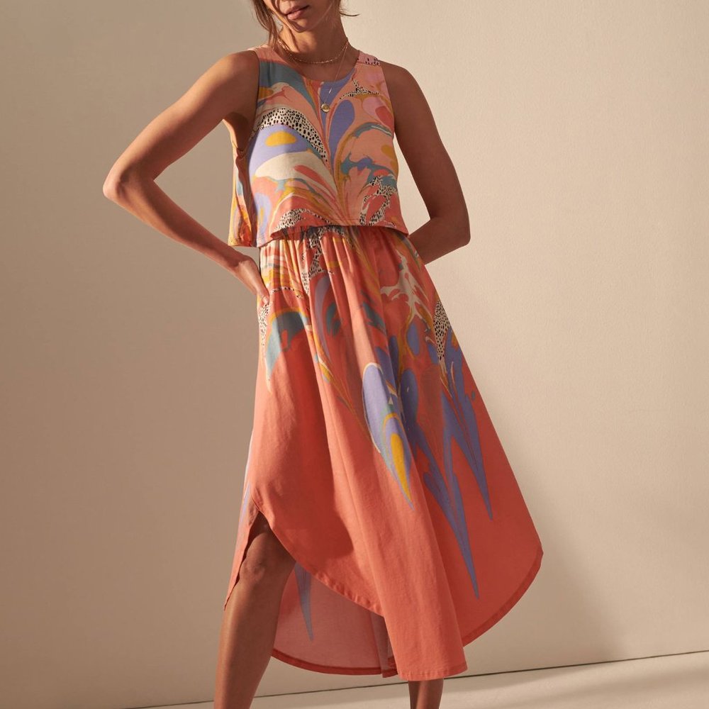 HTF Anthropologie Jolie Maxi Dress